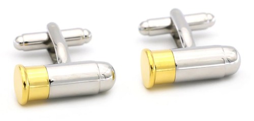 Bullet cufflinks silver - bullet,