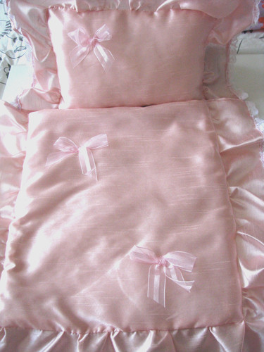 Dolls pram set - dolls, pink