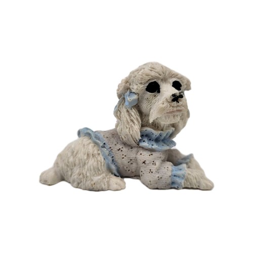 Poodle blue dress - in,