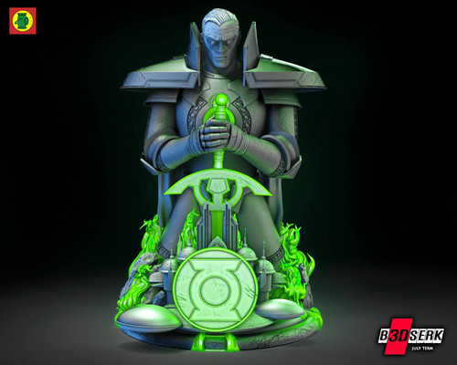 Alan scott bust printed - alan,