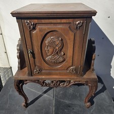 Vintage Carved Wood Smoking