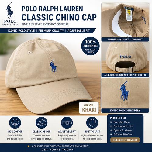 Polo ralph lauren khaki cotton - polo,
