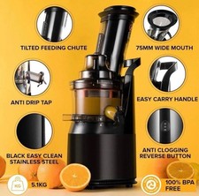 Fridja  Powerful Masticating Juicer for Whole Fruits and Vegetables Fridja f1900