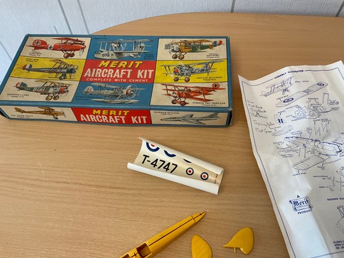 Vintage merit tiger moth - merit,