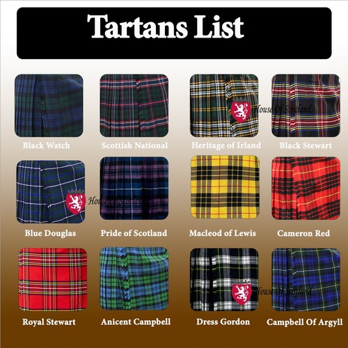 Scottish tartan kilt for men - tartan, 5
