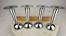 4x 4-1/2" Tall Chrome MCM
