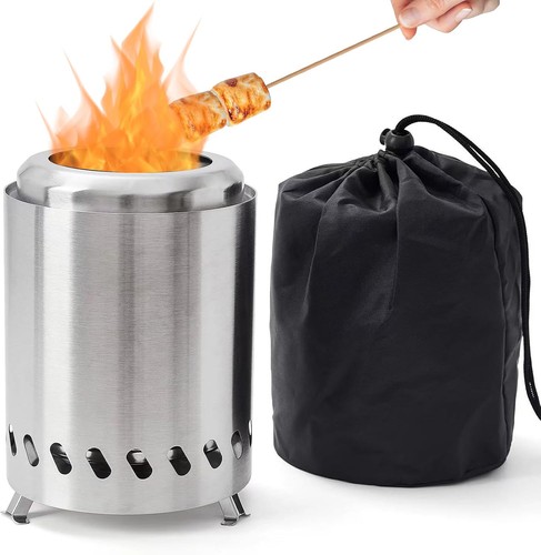 Smokeless tabletop fire - tabletop, pit
