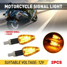 LED Motorcycle Turn Signals Blinker Light Indicator Amber LED Lights Universal