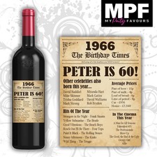 Personalised 1966 60th