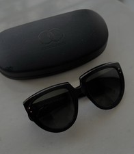 Oliver Goldsmith Sunglasses, Y-NOT Oversized Cat Eye Black