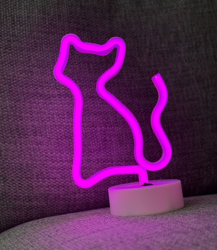 Led neon light table lamp - light,