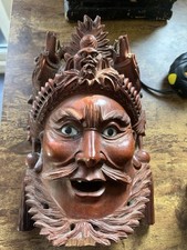 Oriental Wooden Hanging Mask