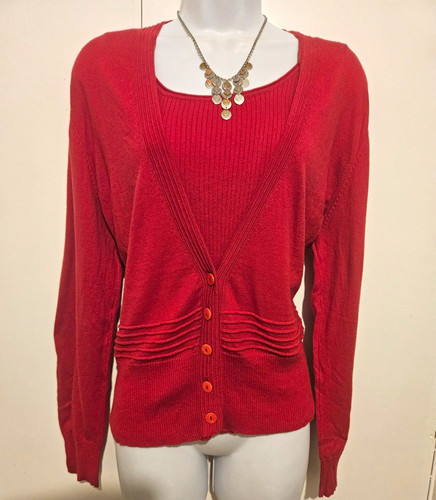 Women size red knit - xl,