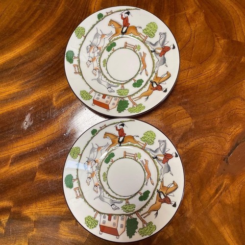 Wedgwood hunting scene 5in - scene, 5.5in
