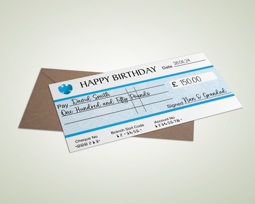Birthday personalised money - birthday,