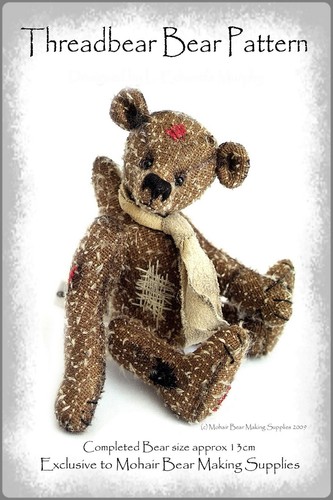 Ooak mohair teddy - bear, sewing