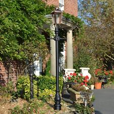 2.7m Copper Victorian Outdoor Garden Lamp Post and Lantern Set