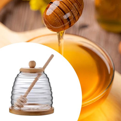 Glass honey dispenser - glass,