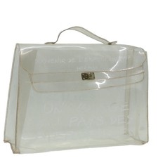 HERMES Vinyl Kelly Hand Bag