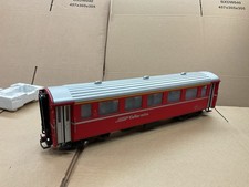 LGB G GAUGE PASSENGER COACH CAR WAGON 1ST CLASS CAR RBH RED & SILVER READ