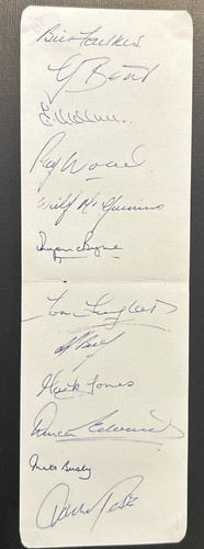 Signed x12 busby babes duncan - busby,