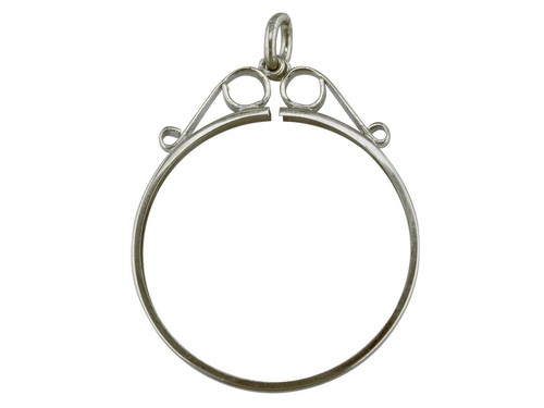 Sterling silver coin mount - sterling,
