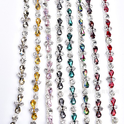 90cm shiny sew rhinestone - 90cm,