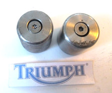 TRIUMPH TT 600 TT600 HANDLEBAR END WEIGHTS ONE HAS SCUFFS AS SHOWN 2001