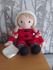 Tesco Chilly Friends Large  Cuddly Toy  Christmas Girl