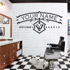  Barber Shop Sign Wall Art Quote Sticker Hair Beauty Salon Hairdresser  DESIGN 2