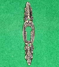 Small narrow brass escutcheon