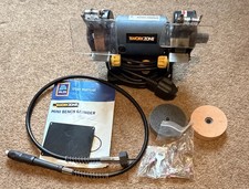 Workzone Mini Bench Grinder w/Rotary Tool Flexible Extension 240v