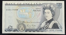 Old Five £5 Pound Note
