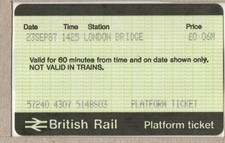 London Bridge S03 - APTIS platform ticket - London SE1