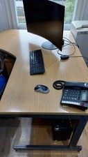 Large L shape office wooden
