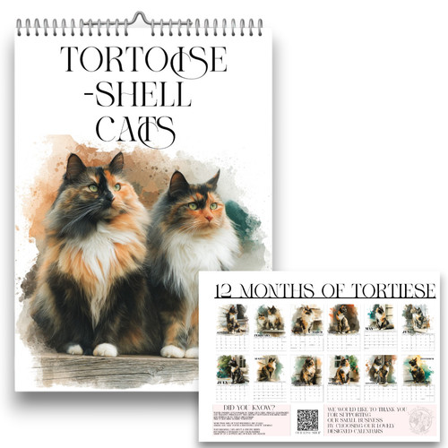 Tortoiseshell cat calendar - tortoiseshell,