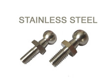 * 10mm * BALL STUD BOLT STAINLESS STEEL M6 for gas struts joint ball ends x 2