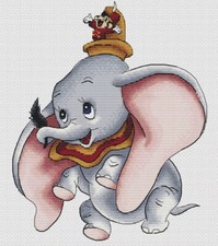 Dumbo Disney Baby Birth Sampler Counted Cross Stitch Kit 16ct