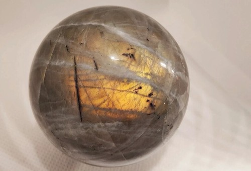 Sunset labradorite crystal - labradorite,