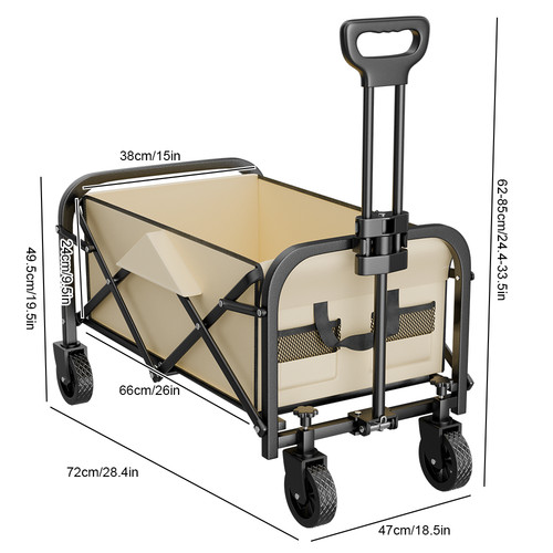 Foldable wagons carts with - foldable,