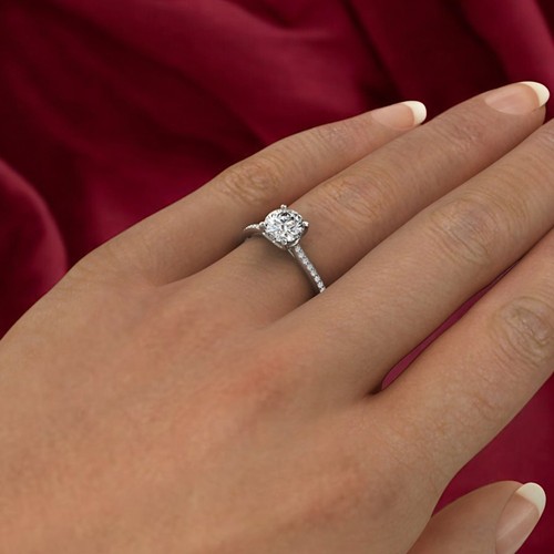 Sparkling cvd diamond - cvd, ring