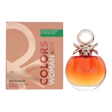 Benetton Colors Woman Rose Intenso Eau de Parfum 80ml Womens Perfume Damaged Box