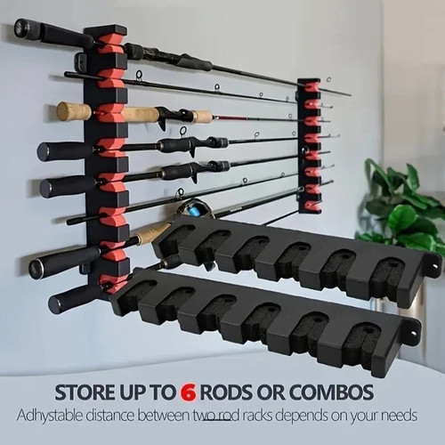Fishing rod rack stand storage - stand,