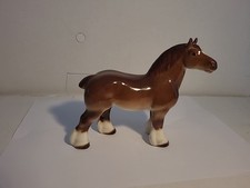 Vintage Lomonosov Brown Shire Horse USSR 5"