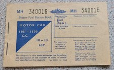 British Motor Fuel Ration Book