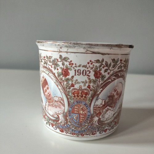 Antique coronation 1902 enamel - coronation,