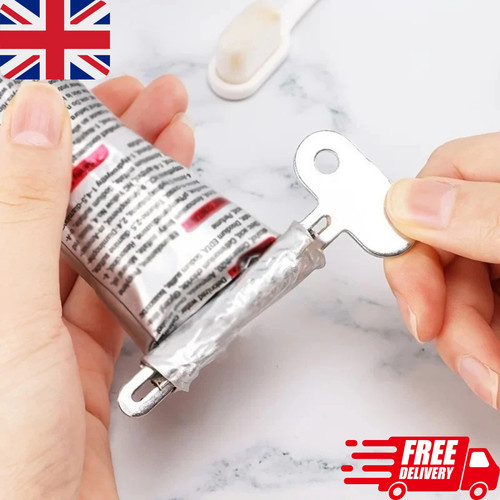 Metal tube toothpaste squeezer - metal,