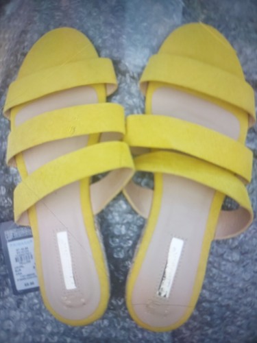 Primark yellow bow detail flat - primark,