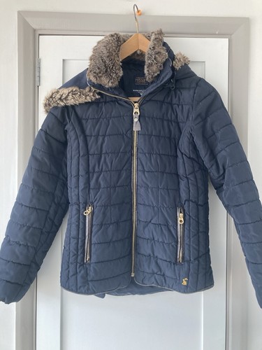 Girls navy blue padded - girls, coat