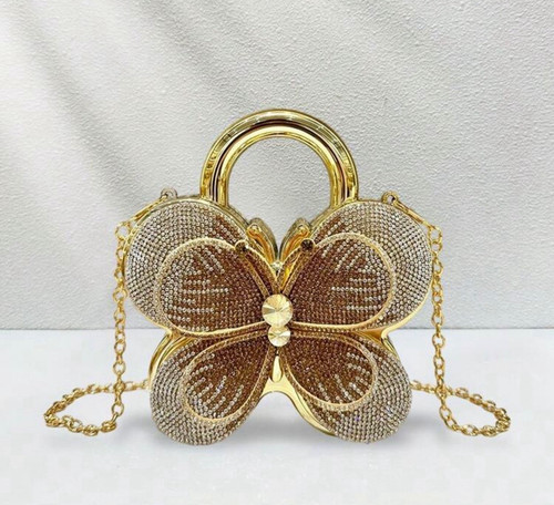 Gold metallic butterfly - k,